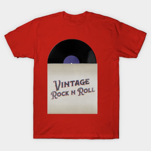 VINTAGE VINYL ROCK n ROLL T-Shirt by elSALMA